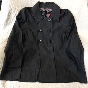 Sandro Sportswear Blue Cotton Jacket with Buttons